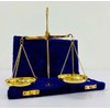 Vintage Brass Balance Weighing Scale Polished With Velvet Box With