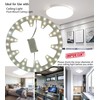 Zhairdalstar 24W LED Flush Mount Ceiling Fan Ring Light Kit