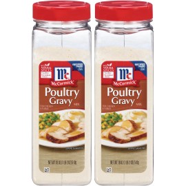 McCormick Lot 2 Bottles McCormick Poultry Gravy Mix (18 oz.)