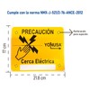 Kit 5 Letreros Alto Votaje Para Cercas Electrificadas