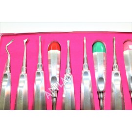 Set of 11 PC German Dental Stainless Elevator Mix Orthodontic Luxation Tools (CYNAMED)