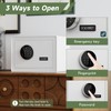 Goldenkey Luxury Jewelry Safe with Fingerprint&Keypad Lock, Document Safe Box