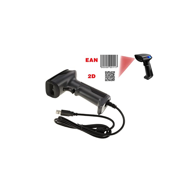 KALEA-INFORMATIQUE Handheld Scanner Reader for 1D UPC, EAN, GS1 etc.