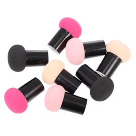 Ipetboom 16pcs Mushroom Design Makeup Sponges Dual-use Puff for Liquid Foundation Easy to Clean and Maintain for Everyday Makeup and Special Occasions Skin Tone Rose Red Black