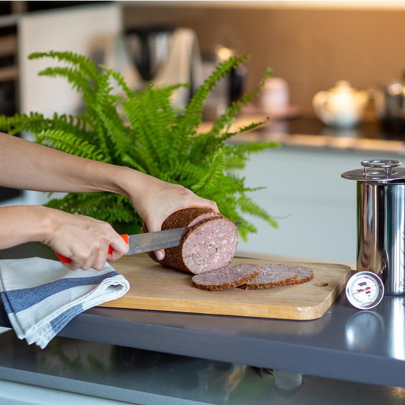 BROWIN® Analogue Roasting Thermometer with Case 100600, 0-120 °C Grill