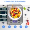 Báscula Digital de Cocina, Báscula de Cocina de acero inoxidable