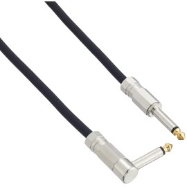 LIVE LINE LE-Stage Series Guitar Cable, 19.7 inches (50 cm), LE-50CS/L, Black