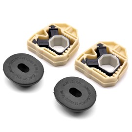 HAOTOM 2 x Radiator Water Tank Frame Upper Lower Bracket for A1 A3 for VW Beetle Caddy EOS Golf Golf Plus Passat Jetta Passat Polo Tiguan Touran for Skoda Fabia Yeti Superb for Seat Altea Ibiza Leon