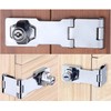 Litensh Hasp Lock Padlock Gate Bolt Door Bolt Lock with