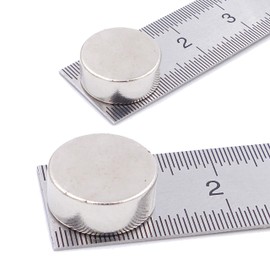 Brudazon 20 Mini Disc Magnets 12 x 5 mm N52 Strongest Level Neodymium Magnets Ultra Strong Power Magnet for Model Making, Photo, Whiteboard, Notice Board, Fridge, Crafts, Magnetic Disc Extra Strong