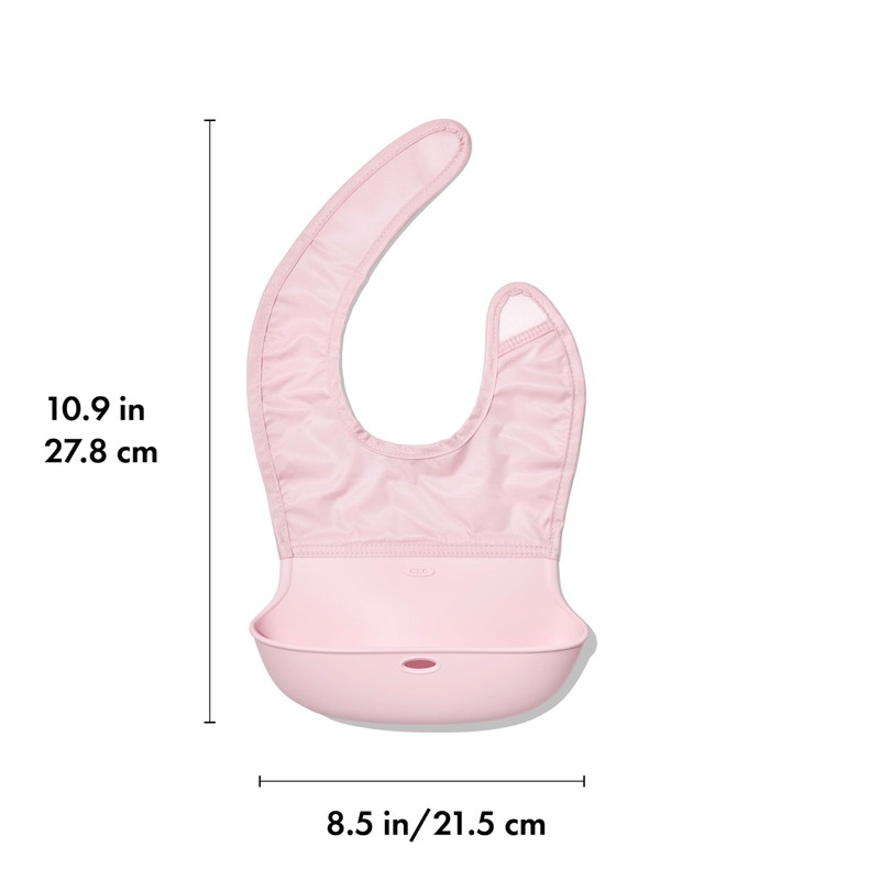 OXO Tot Roll-Up Bib - 2 Pack - Blossom and