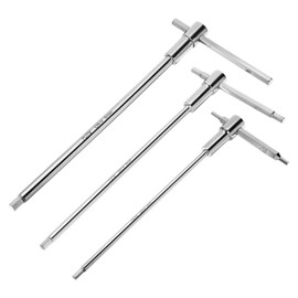 QUARKZMAN 3 mm 4 mm 5 mm Push Handle Hexagon Socket with T-Handle for Fast Turning, CR-V Steel