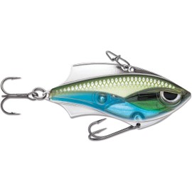Rapala - Fishing Lure Rap-V Blade - Fishing Tackle With Plastic/Metal Construction - Variable Swimming Depth - Size 5 Cm / 10G - Musk Back Shiner