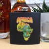 6oz (170ml) 'Map of Africa' Pocket Hip Flask (HP00037906)