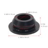 ONLYKXY 5 Pcs Black Silicone Round Snap in Type Locking