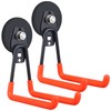 MUTUACTOR 2PC Black Storage Hooks with Anti-Scratch Magnetic Base Heavy