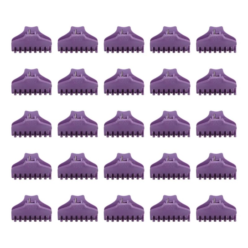 Set De 25 Pinzas Para Cabello Rosa, Clips Para Rizar