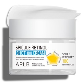 APLB Spicule Retinol Shot 180 Cream | SPICULE RETI SHOT™ 180 1.86 FL.OZ/Korean Skincare, Gentle Exfoliation, Wrinkle Care, Long lasting hydration, Revitalize for gentle and improve skin texture