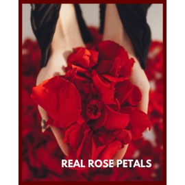 Mia Milano rose petals white dried I Valentine's Day decoration gift I Preserved petals (3 years shelf life) Romantic gift for women with rose scent
