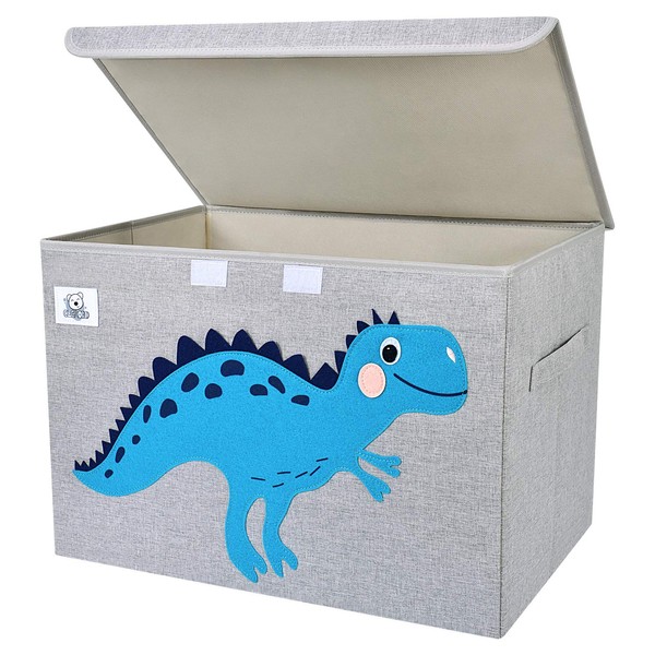 CLCROBD Foldable Large Kids Toy Chest with Flip-Top Lid, Collapsible