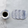 TIED RIBBONS Coasters for Drinks Set of 6 | Marble