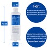 (3 Pack) DA97-17376B Water Filter for Sam&sung RF23R6201SR(/AA), RF27T5241SR(/AA), RF27T5501SR(/AA),