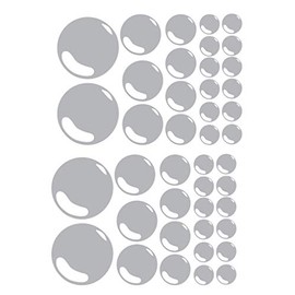 60 Second Makeover Limited Set of 42 Bubbles Bathroom Tile Wall Stickers Decal Graphic Ensuite Shower Room
