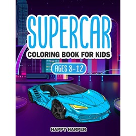Supercar Coloring Book