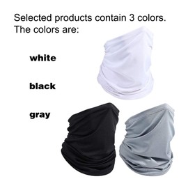 3 PCS Summer Face Cover Scarf UV Protection Neck Gaiter Sunscreen Breathable Outdoor Face Mask Neck Gaiter Headband Tube Bandana Ice Silk Viscose Fiber Elastic Scarf Sunscreen Balaclava Fishing