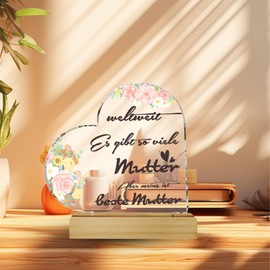 YongSral Gifts for Mum, Mum Gift Birthday, Gifts for Mothers, Heart-Shaped Acrylic Plaque Decoration, Special Gifts Mum, Gifts for Mum for Mother's Day and Birthday (Mother)