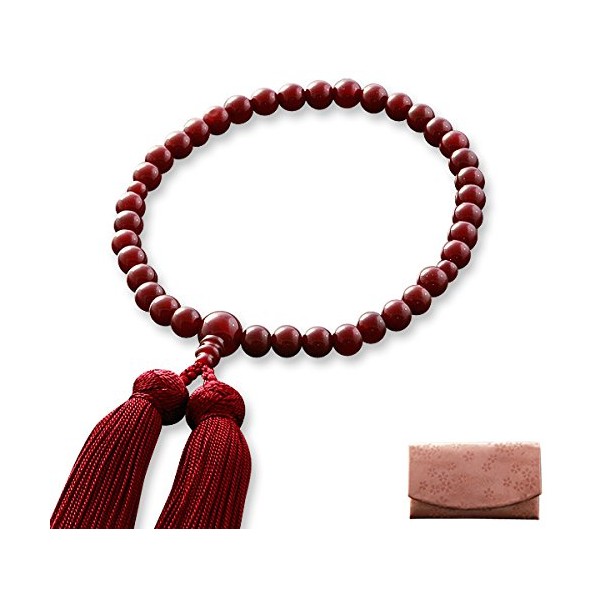 Fighters 仏壇 is, Wrinkle Buddha Mala Bead Women's Silk miyako Tassels Agate (Agate) [Mala Bag Set] w – 026 Kyoto 念珠 All Sect Will Last For Many Years