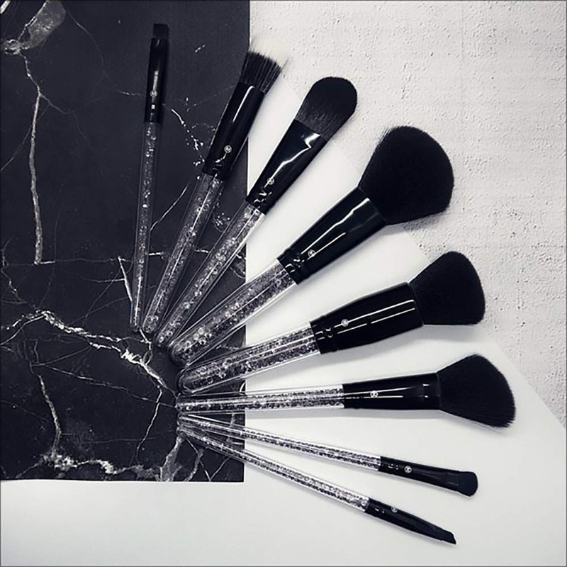 Snatch X MILKIWAY Black Makeup Brushes, Set of 8
