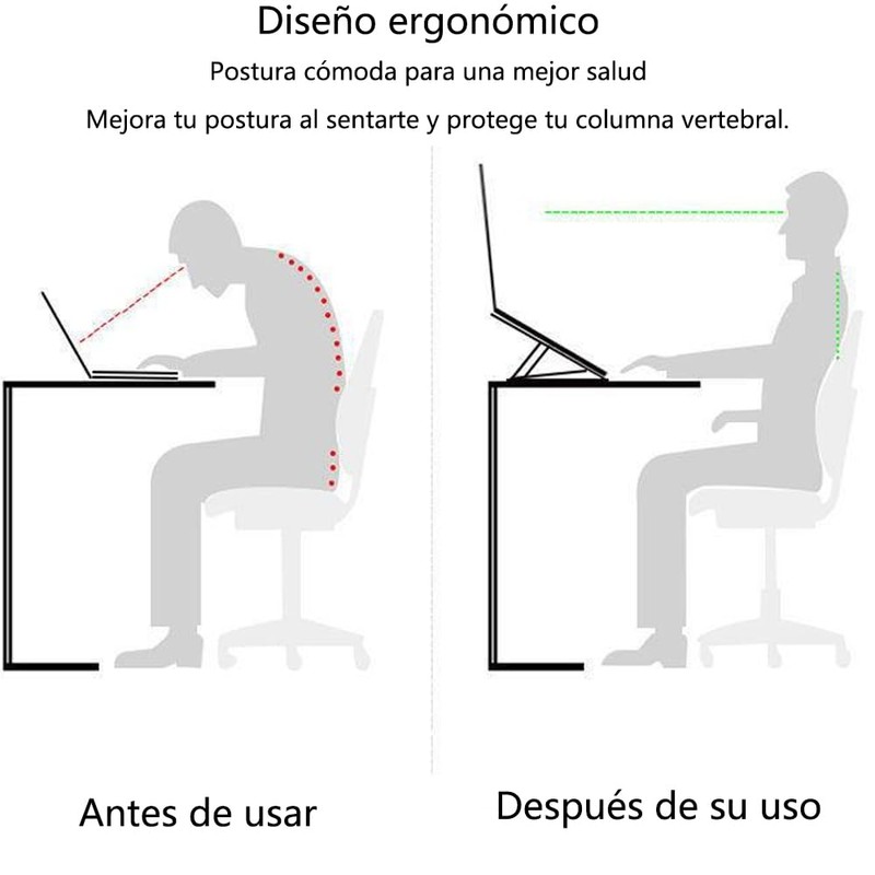 NACOOL Soporte para computadora portátil, Soporte Ajustable para computadora y