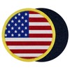 American Round Flag Embroidered Velcro Patch