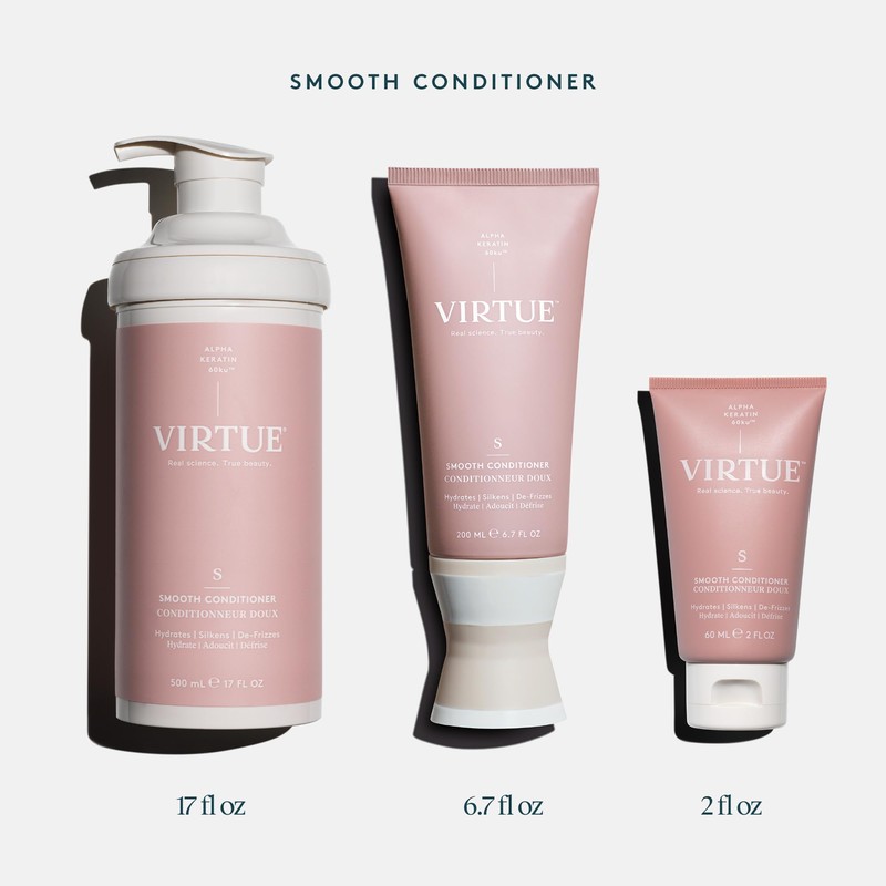 Virtue Smooth Conditioner, Frizz-control, Colour-safe, 60 ml