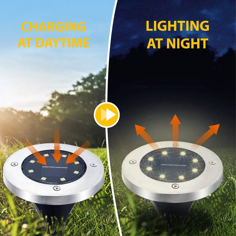Luces solares de tierra LED para exteriores TIRI SMART paquete