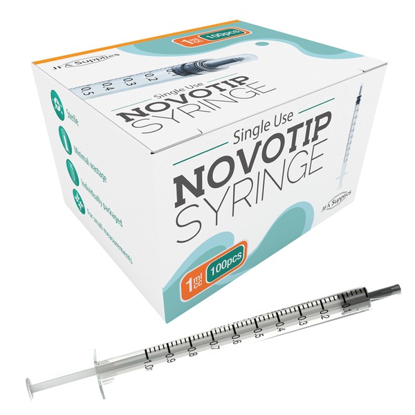 NOVOTIP Novotip 1ml Syringe - Box of 100