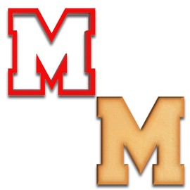 4 inches Varsity Letters Cookie Cutters (M)