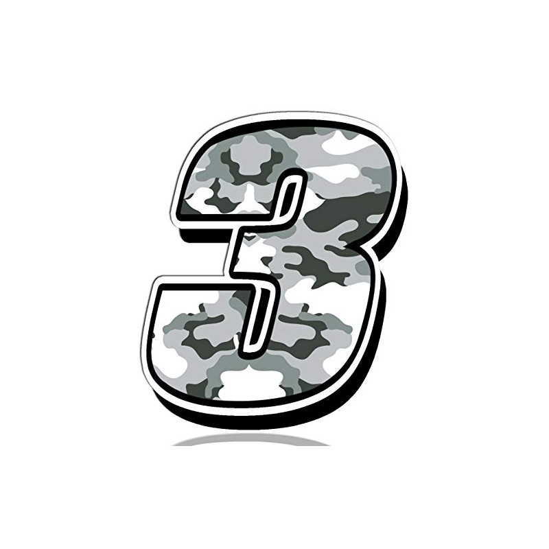 Biomar Labs® N 233 Car Motorcycle Vinyl Sticker Grey Camouflage