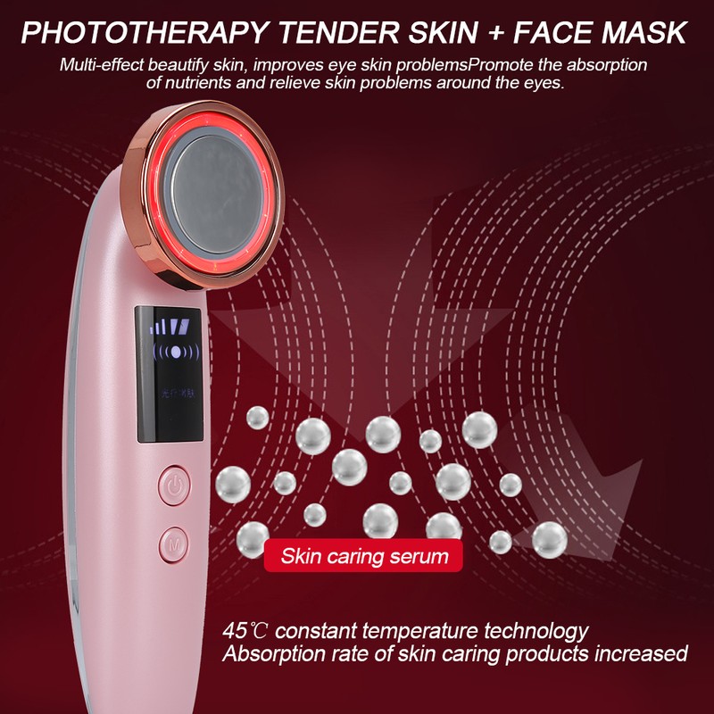 Ion Skin Rejuvenation Machine EMS MicroCurrent RF Face Care Machine