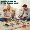 OMAOSORT Dinosaur Toys for Kids, 45 Pieces Realistic Jurassic Dinosaurs