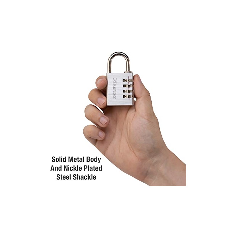 Master Lock 643DWD Set Your Own Password Combination Lock, Aluminum