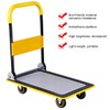 HOMGX Platform Cart, Folding Platform Hand Truck with Two 360-Degree