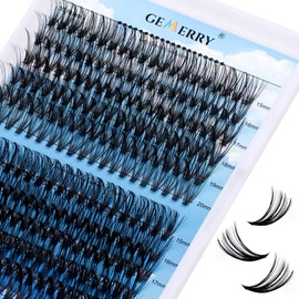 Cluster Lashes 280pcs Lash Clusters DIY Lash Extensions 10D/20D/30D/40D Individual Lashes C D Curl Wispy Lashes Individual Soft Natural Eyelash Extension at Home (30D+40D-0.07C, 15-20mm)
