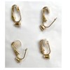 Gzingen Clip-on Earring Converters with Silicon Earring Pads, 40 Pieces