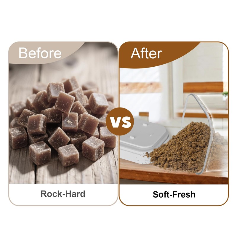 TekCuby Brown Sugar Keeper Container, Airtight Brown Sugar Container with