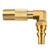 WADEO Low Pressure 1/4 inch RV Quick Connect Elbow Adapter