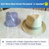 Comhats Summer Panama Fedora Trilby Straw Sun Hats for Men