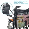 6 Pockets Wheelchair Back Storage Bag Garden Cart Mesh Cloth