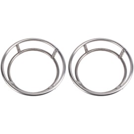 KICHOUSE 2Pcs Heat Insulation Pot Holders Round Pot Racks for Kitchen Storage Rustproof for Organizing Pots and Pans